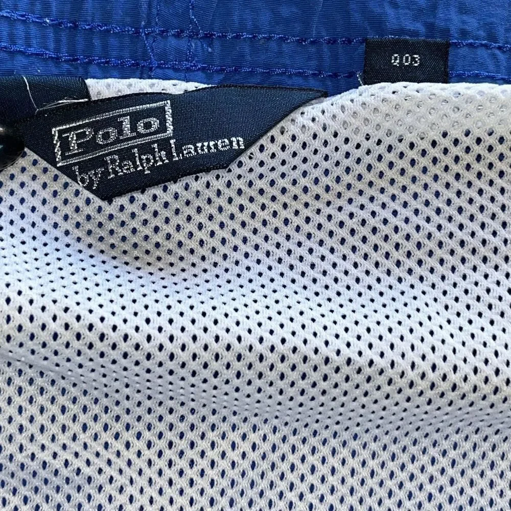 Polo By Ralph Lauren Swim‎ Trunks Shorts Mens Sz L Royal Blue Cargo Pocket Lined